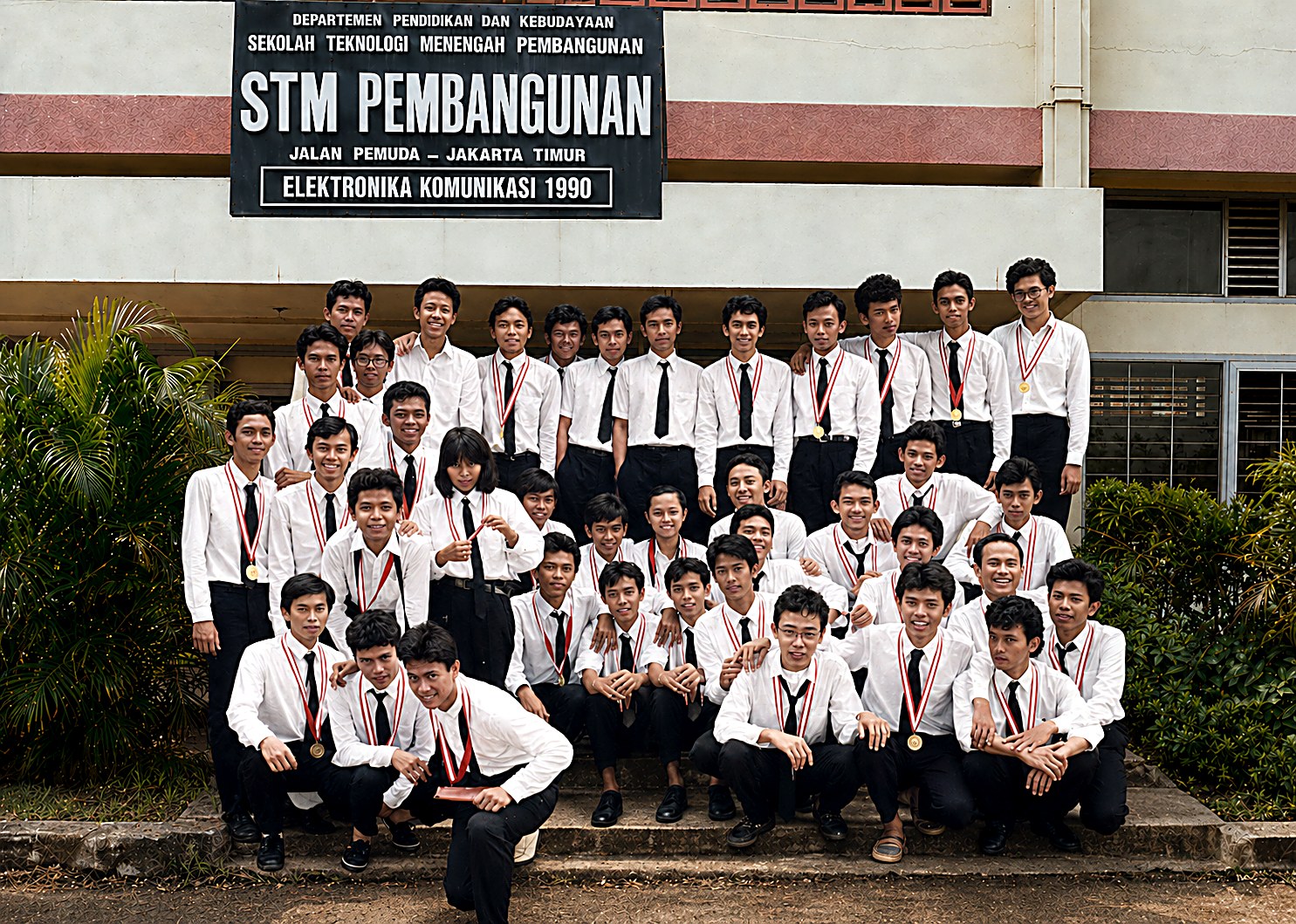 EK90 di depan sekolah